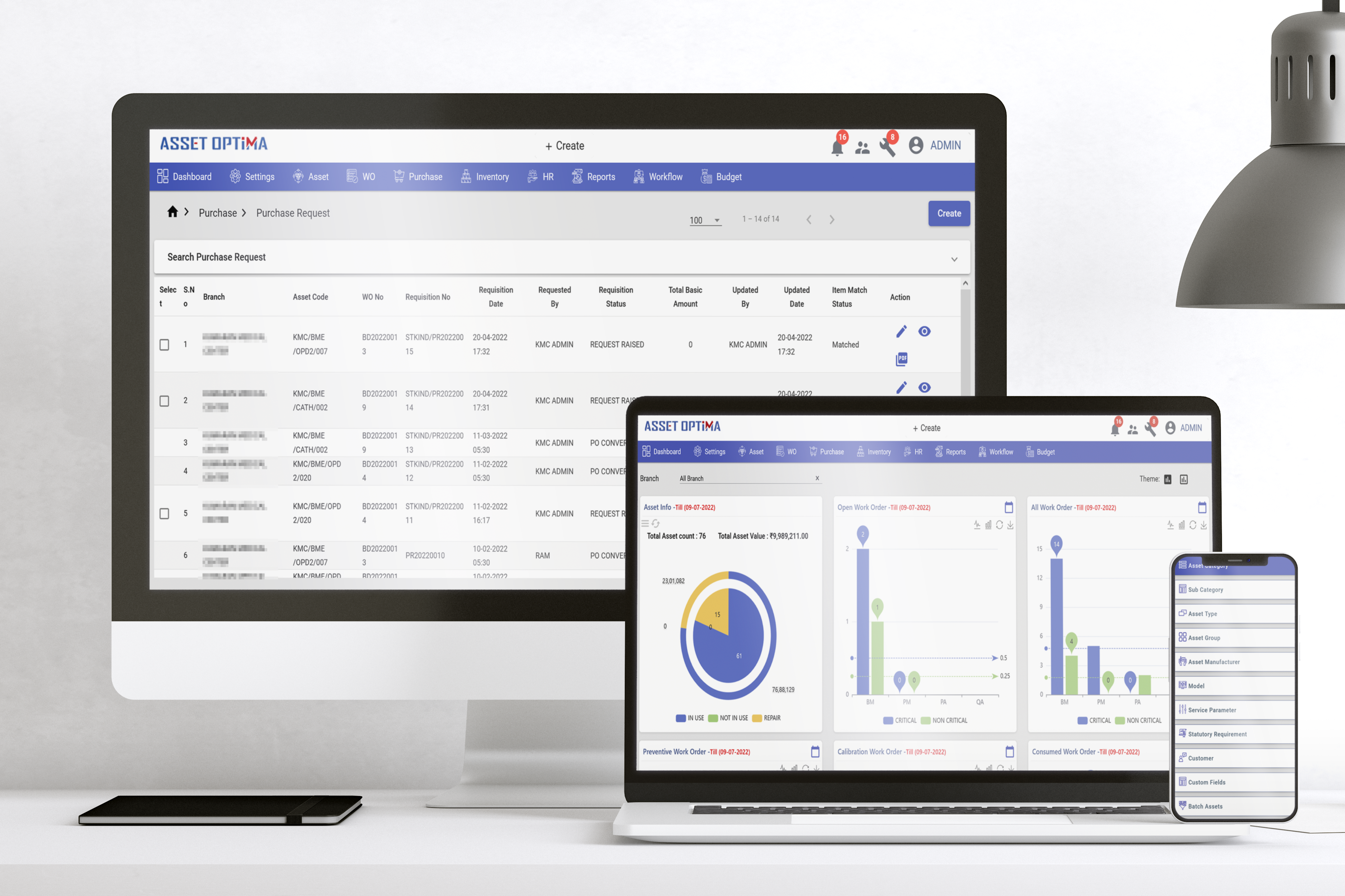 AssetOptima Screen